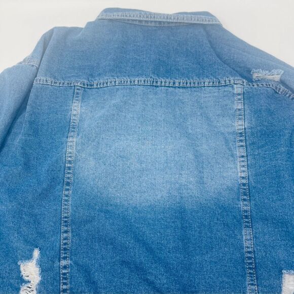 Stylish Blue Denim Jacket -14 - Picture 5 of 13